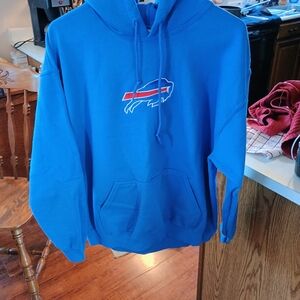 Gildan Blue Hoodie with Buffalo Logo